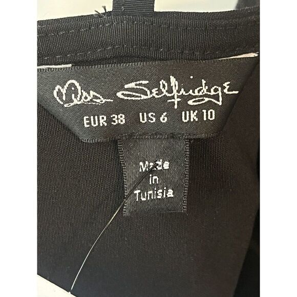 Miss Selfridge By ASOS Jumpsuit Womens Size 6 Black Sleeveless Mock Neck NEW - Picture 7 of 13